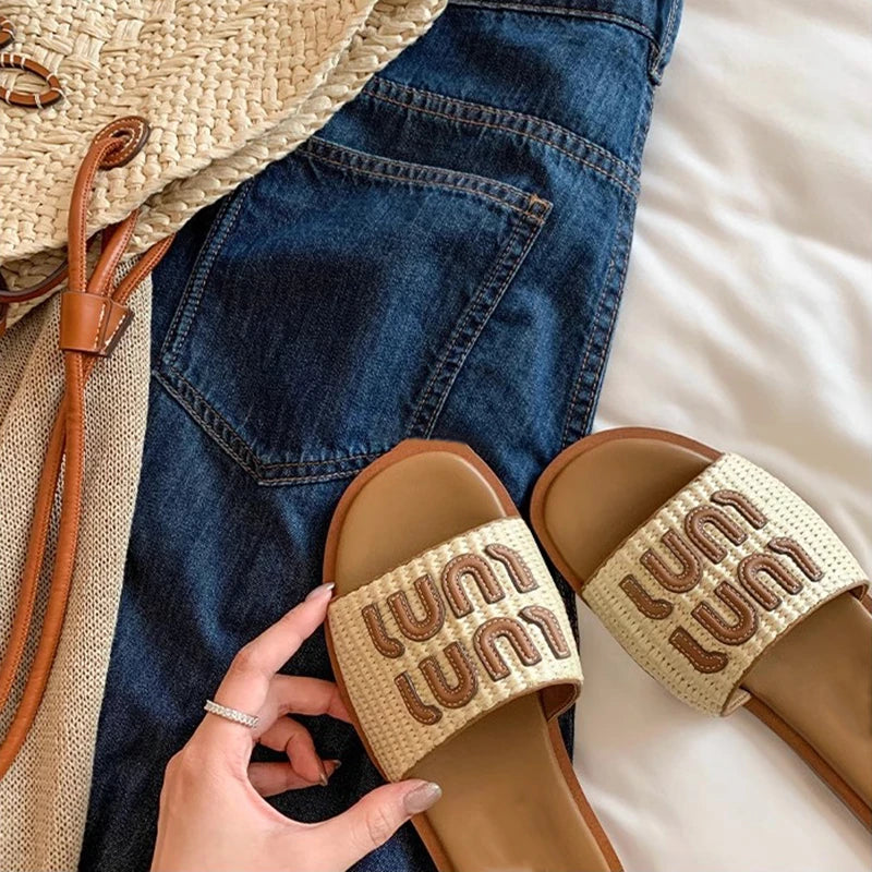 Women Graffiti Summer Slippers