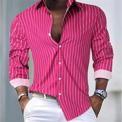 Striped Office Dress Shirt