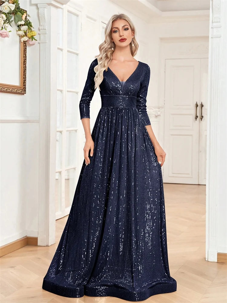Sequin Evening Gown