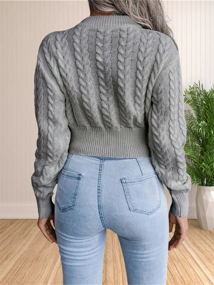 Raglan Sleeve Knit Sweater