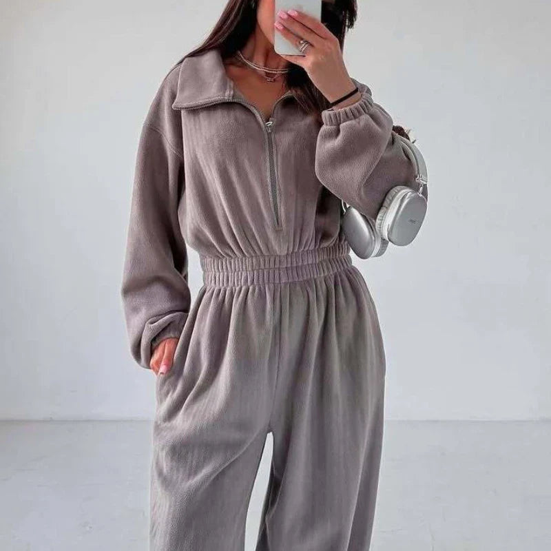 Long Sleeve Casual Jumpsuit