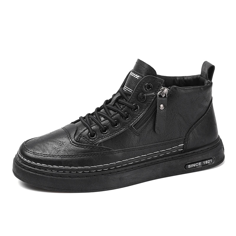 Leather Autumn Winter Boots