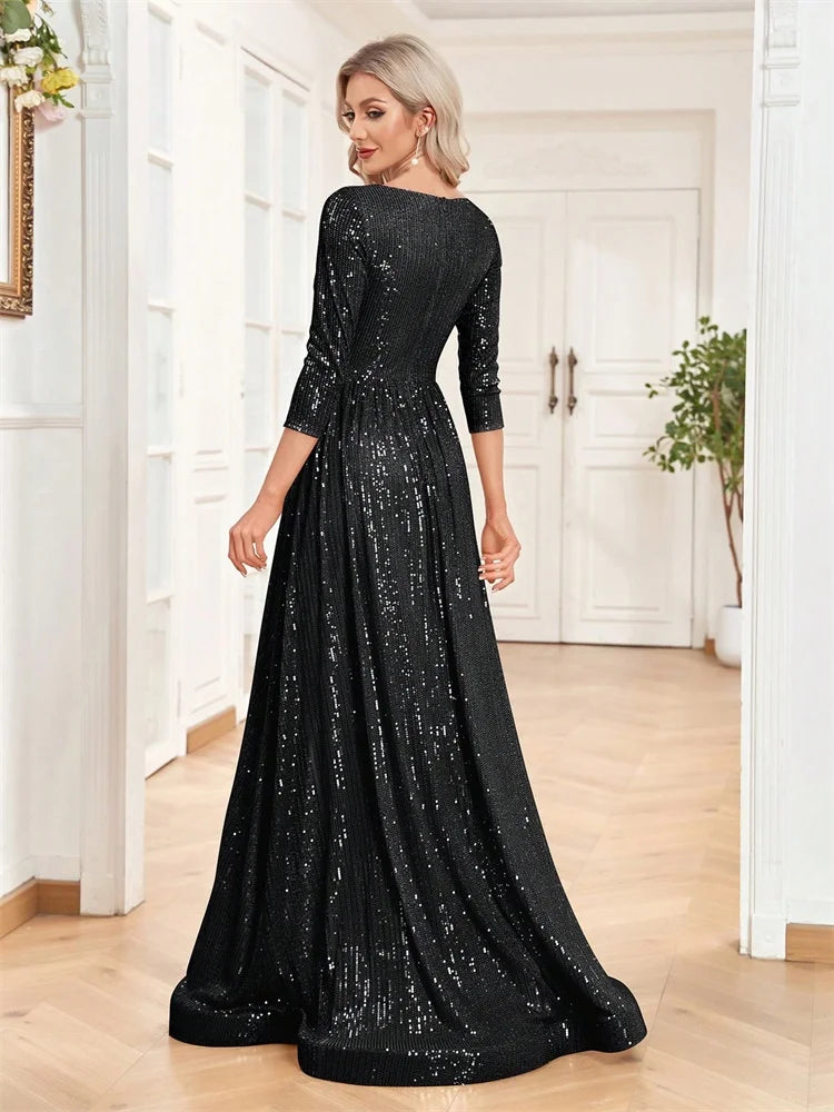 Sequin Evening Gown
