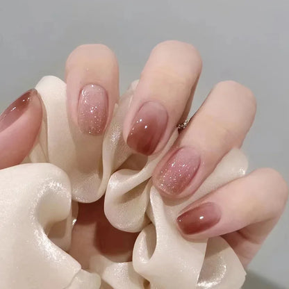White Minimalist Press Nails