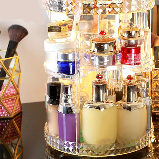 360° Rotating Makeup Organizer