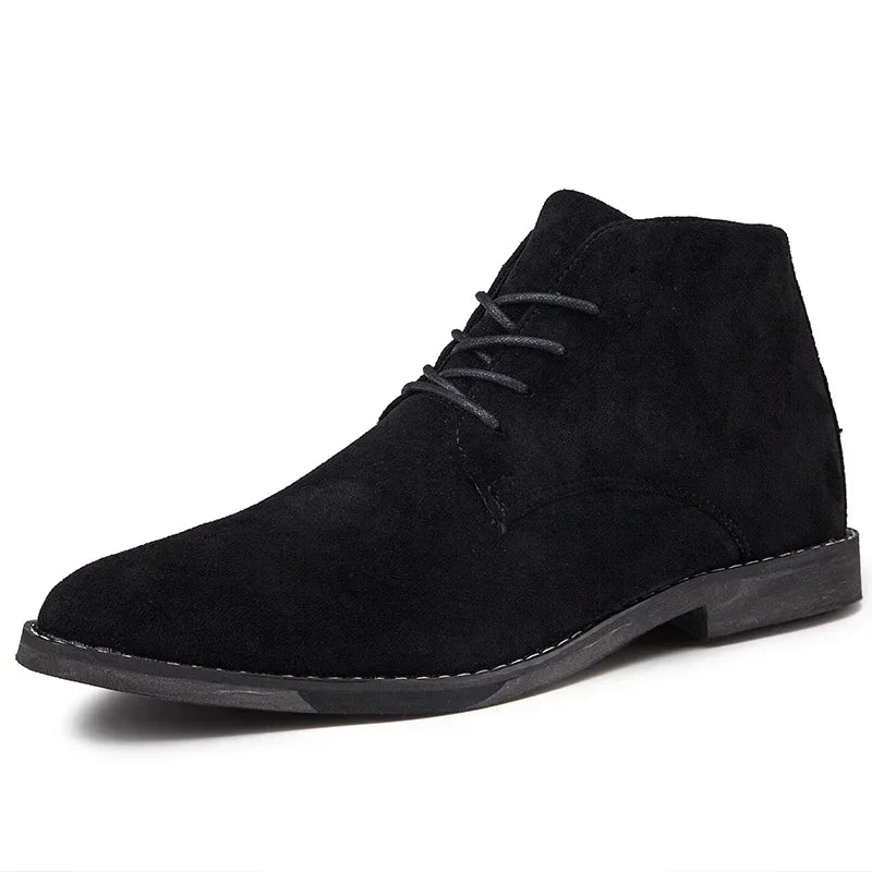 Brown Suede Leather Chelsea Boots