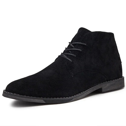 Brown Suede Leather Chelsea Boots
