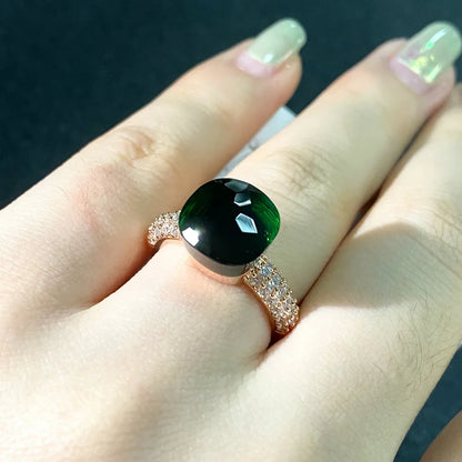 Candy Zircon Crystal Ring