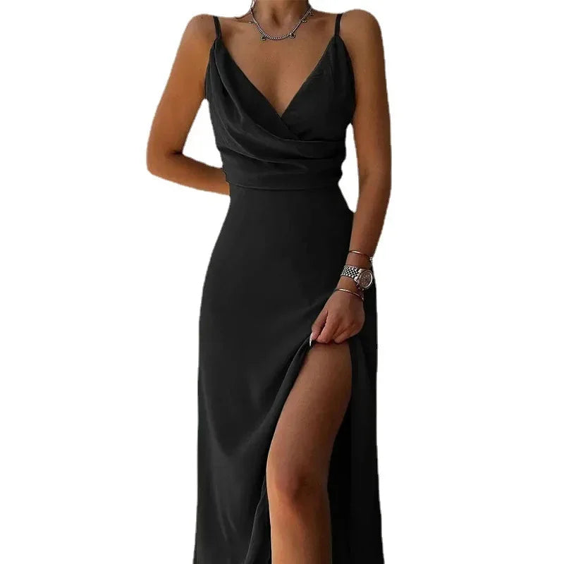 Summer V-Neck Print Camisole Dress