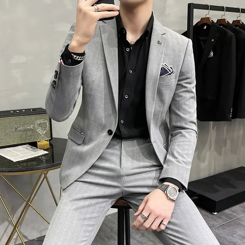 Luxury Groom Wedding Suit Ensemble
