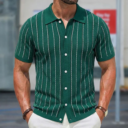 Casual Knit Polo Shirt