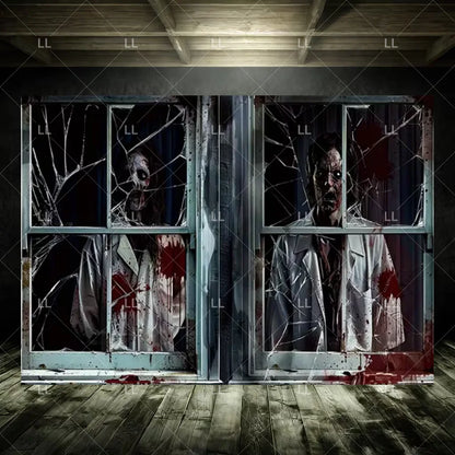 Zombie Explosion Halloween Photography Backdrop