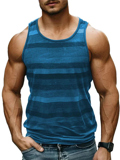Vintage Stripe Graphic Tank Top