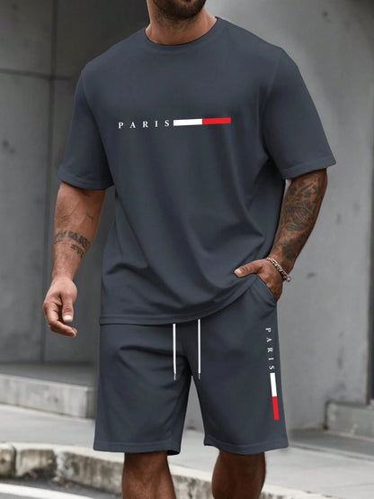 O-Neck Running Tracksuit Two-Piece Set