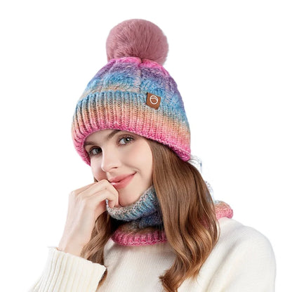 Knit Hat and Scarf Set