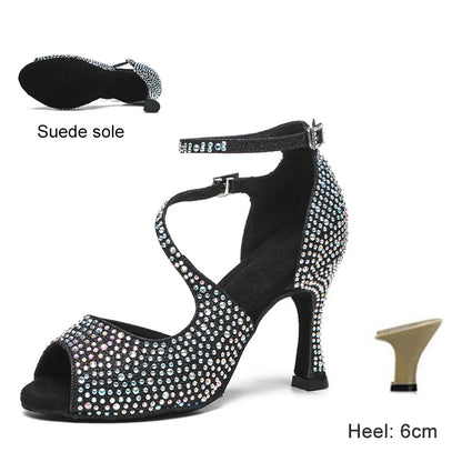 Rhinestone Latin Dance Shoes