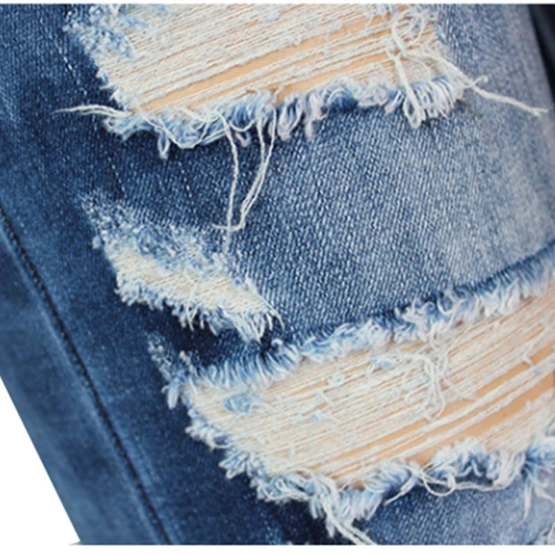 Distressed Skinny Mom Jeans
