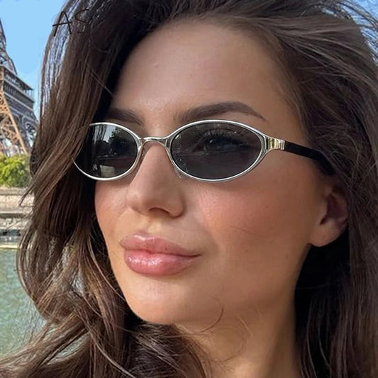 Oval Y2K Gradient Sunglasses