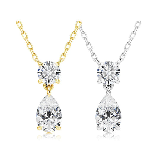 Pear Moissanite Pendant