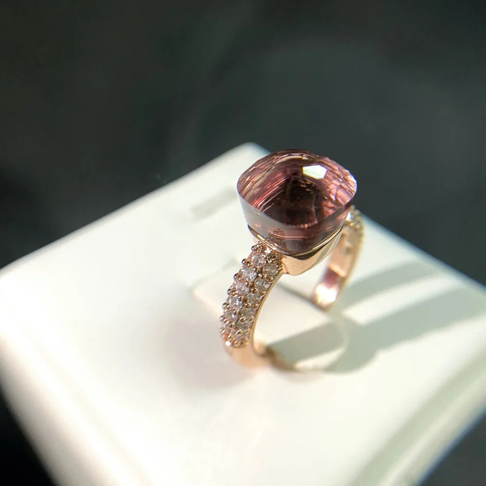 Candy Zircon Crystal Ring