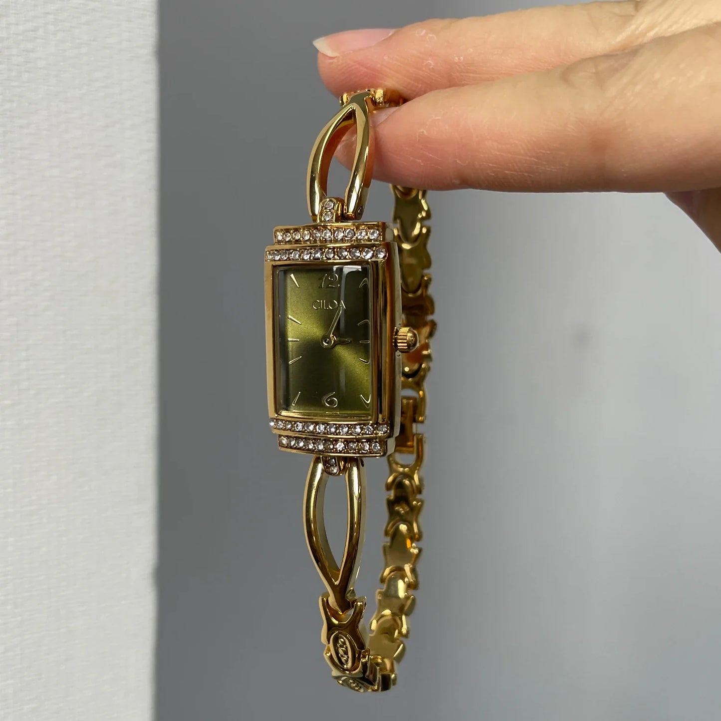 Green Square Watch