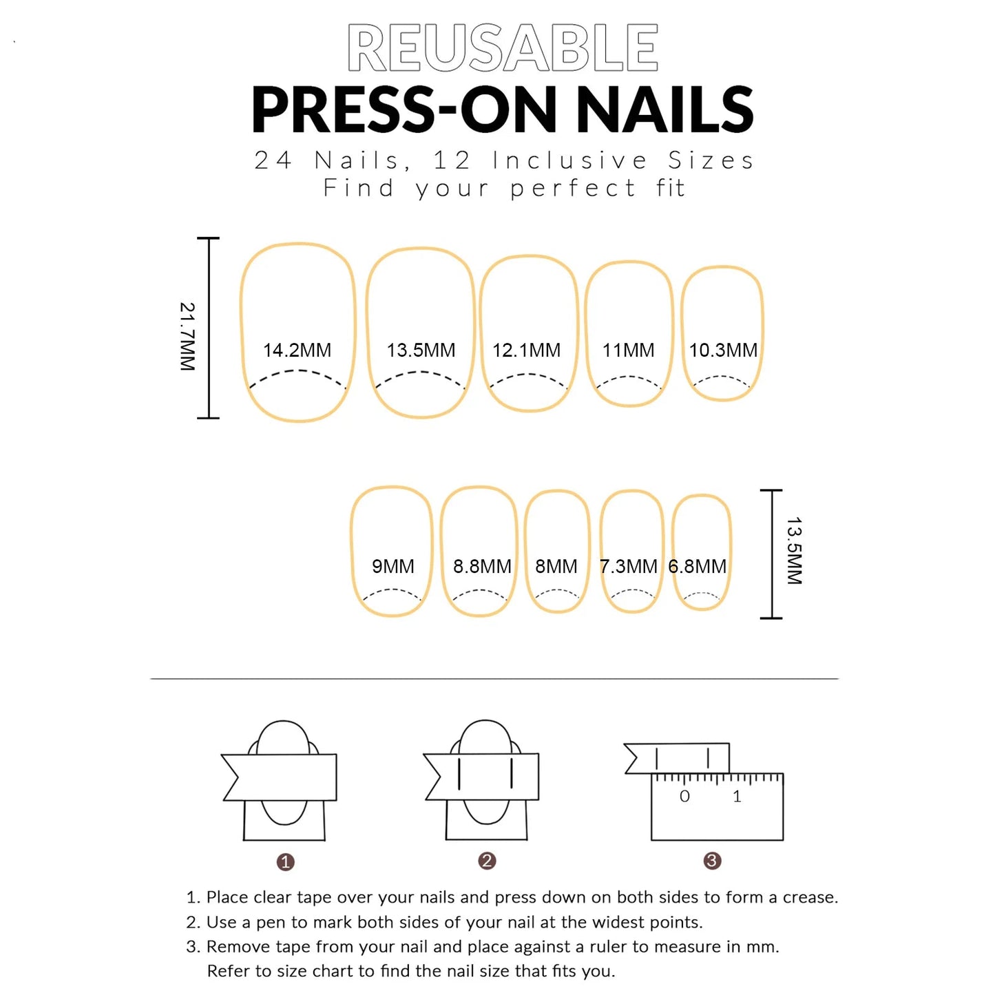 Floral Resin Press On Nails
