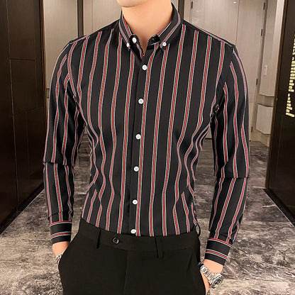 Striped Wedding Dress Shirt