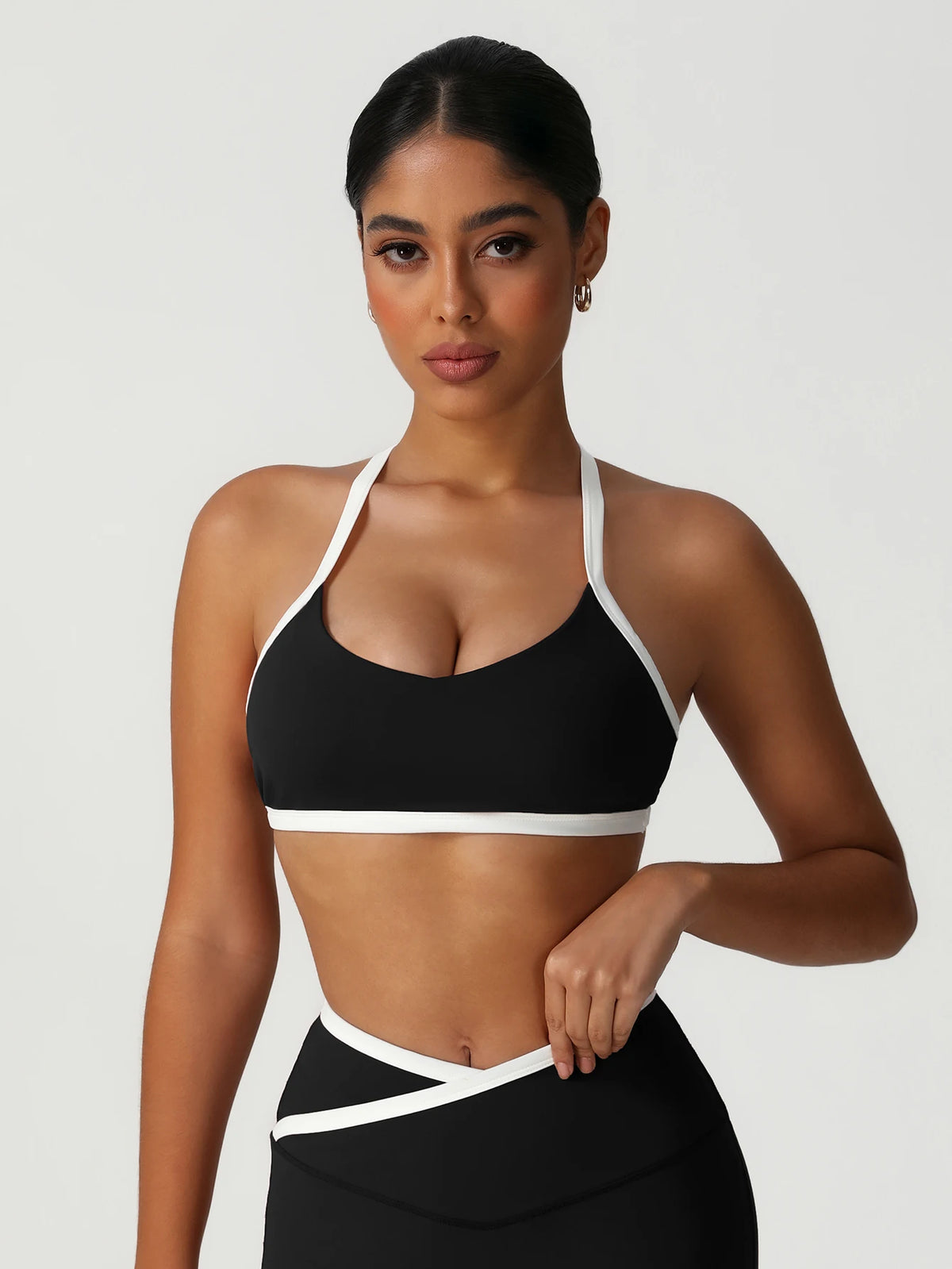 Contrast Color V-Back Top