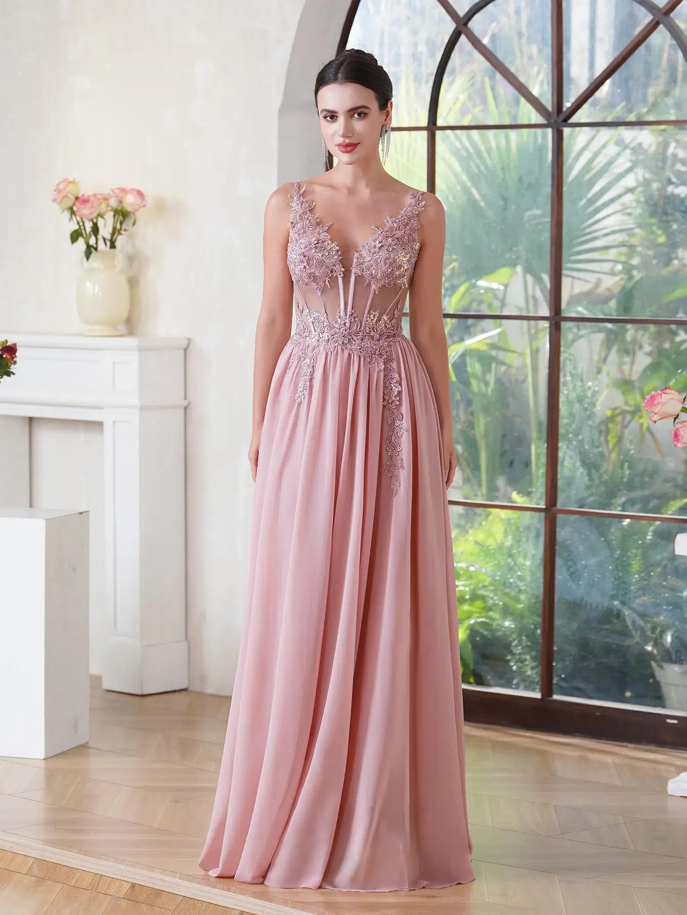 Custom Chiffon Gown