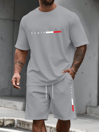 O-Neck Running Tracksuit Two-Piece Set