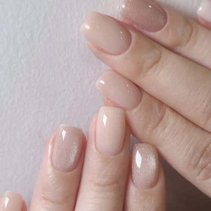 White Minimalist Press Nails