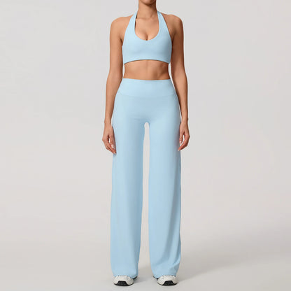 Bell-Bottom Sports Bra Set
