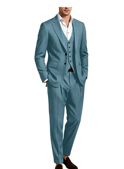 Pinstripe Three-Piece Formal Tuxedo