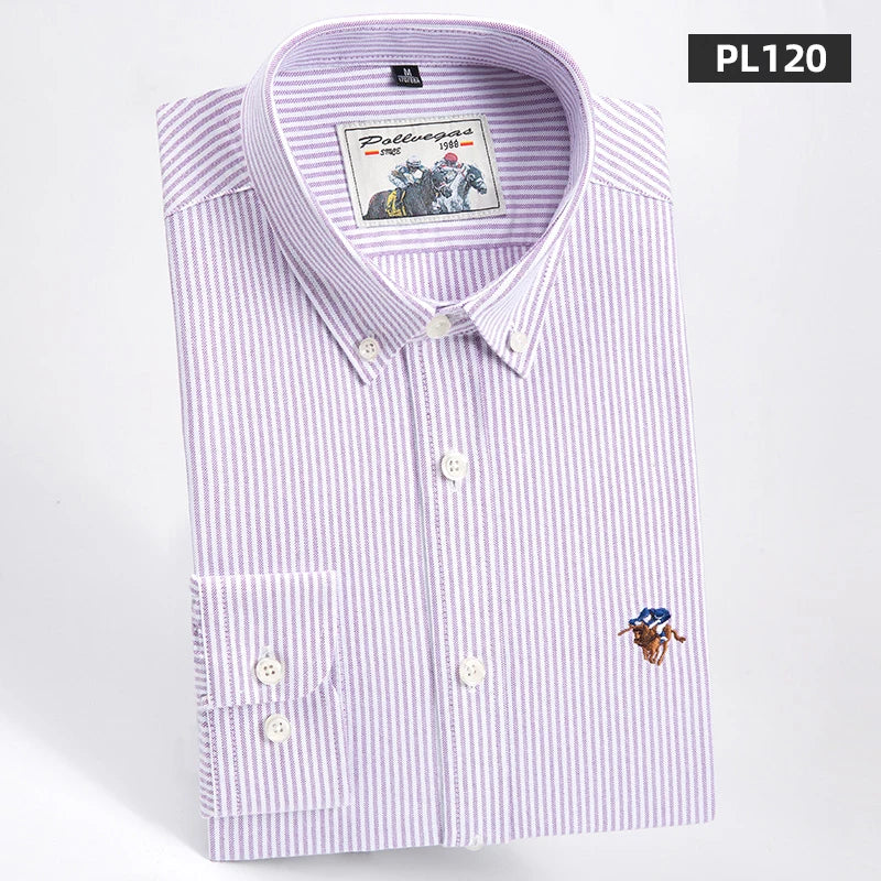 Oxford Striped Business Shirt