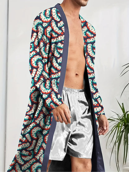 Breathable Print Long Nightgown