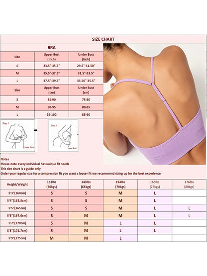 Ribbed Y-Back Padded Bra