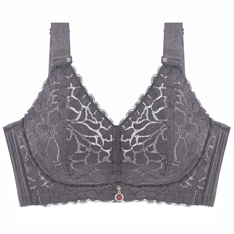 Floral Print Gathered Bra