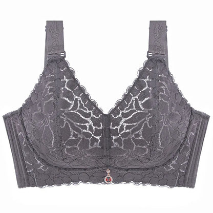 Floral Print Gathered Bra