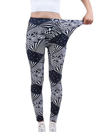 Floral Print High-Waist Jeggings
