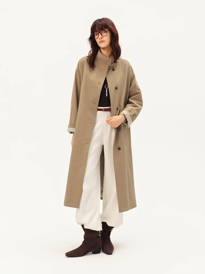 Belted Single-Breasted Trench Coat
