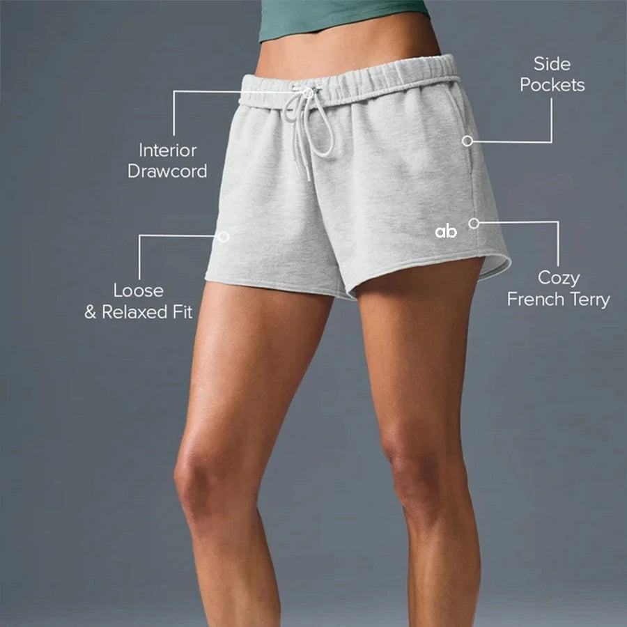 Cotton Drawstring Fitness Shorts