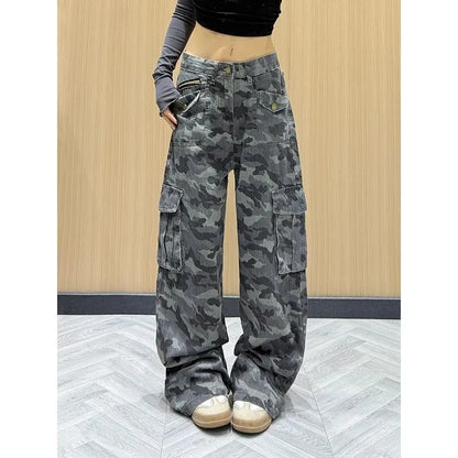 Camouflage Multi-Pocket Work Pants