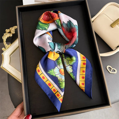 Fruit Print Korean Square Scarf