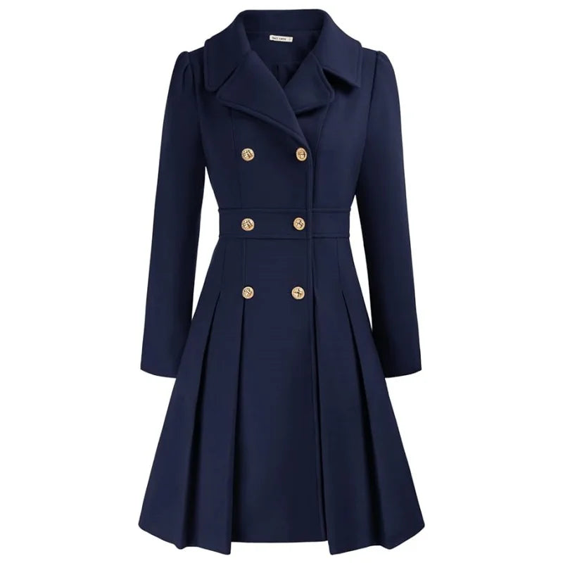 Lined Woolen Trench Coat