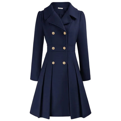 Lined Woolen Trench Coat