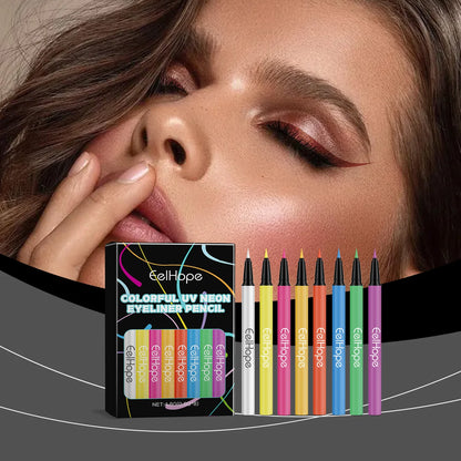 8Pcs Liquid Glitter Eyeliner Set