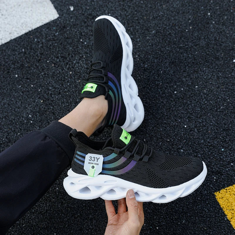Vulcanized Mesh Jogging Sneakers