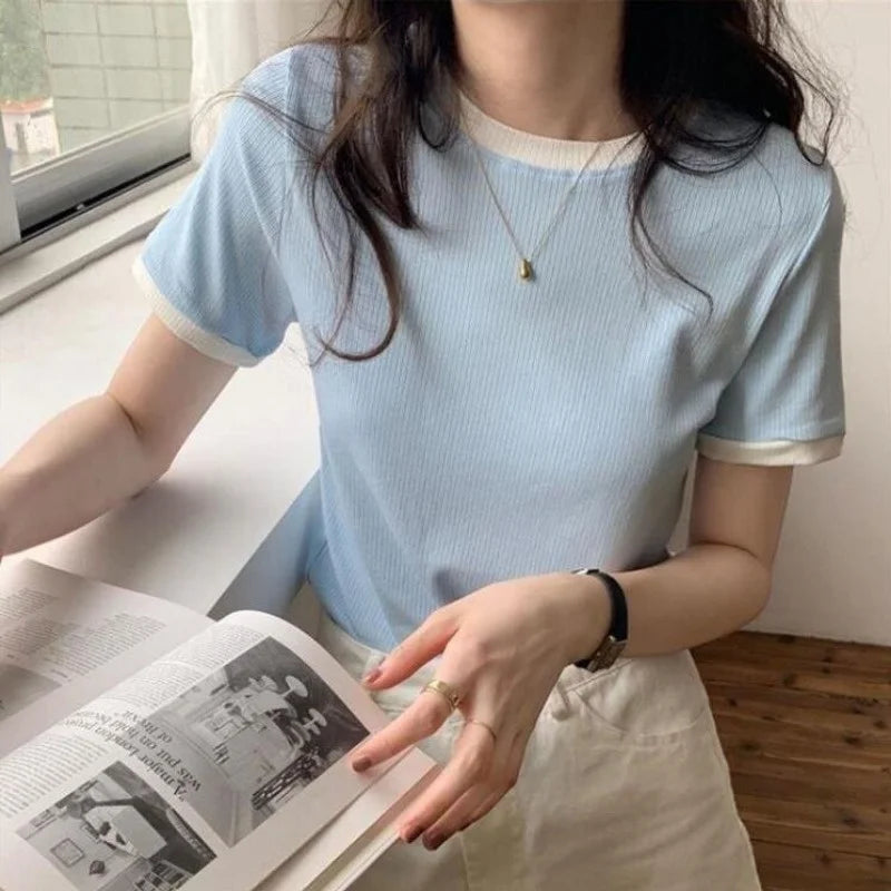 Solid Round-Neck T-Shirt
