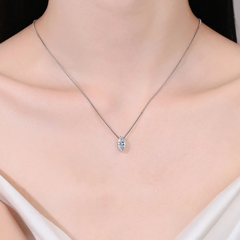 Marquise Moissanite Necklace