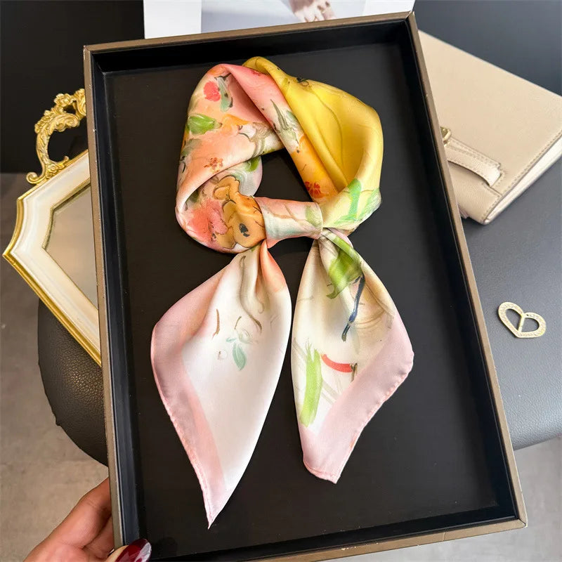 Oil Painting Print Square Scarf